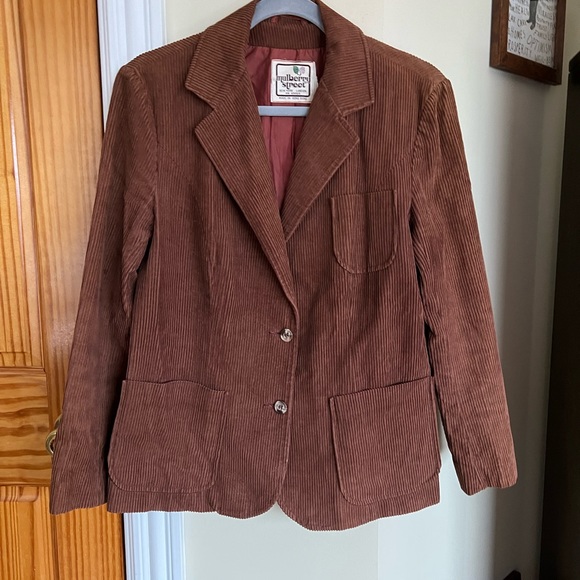 Vintage Brown Corduroy Blazer - Picture 3 of 6